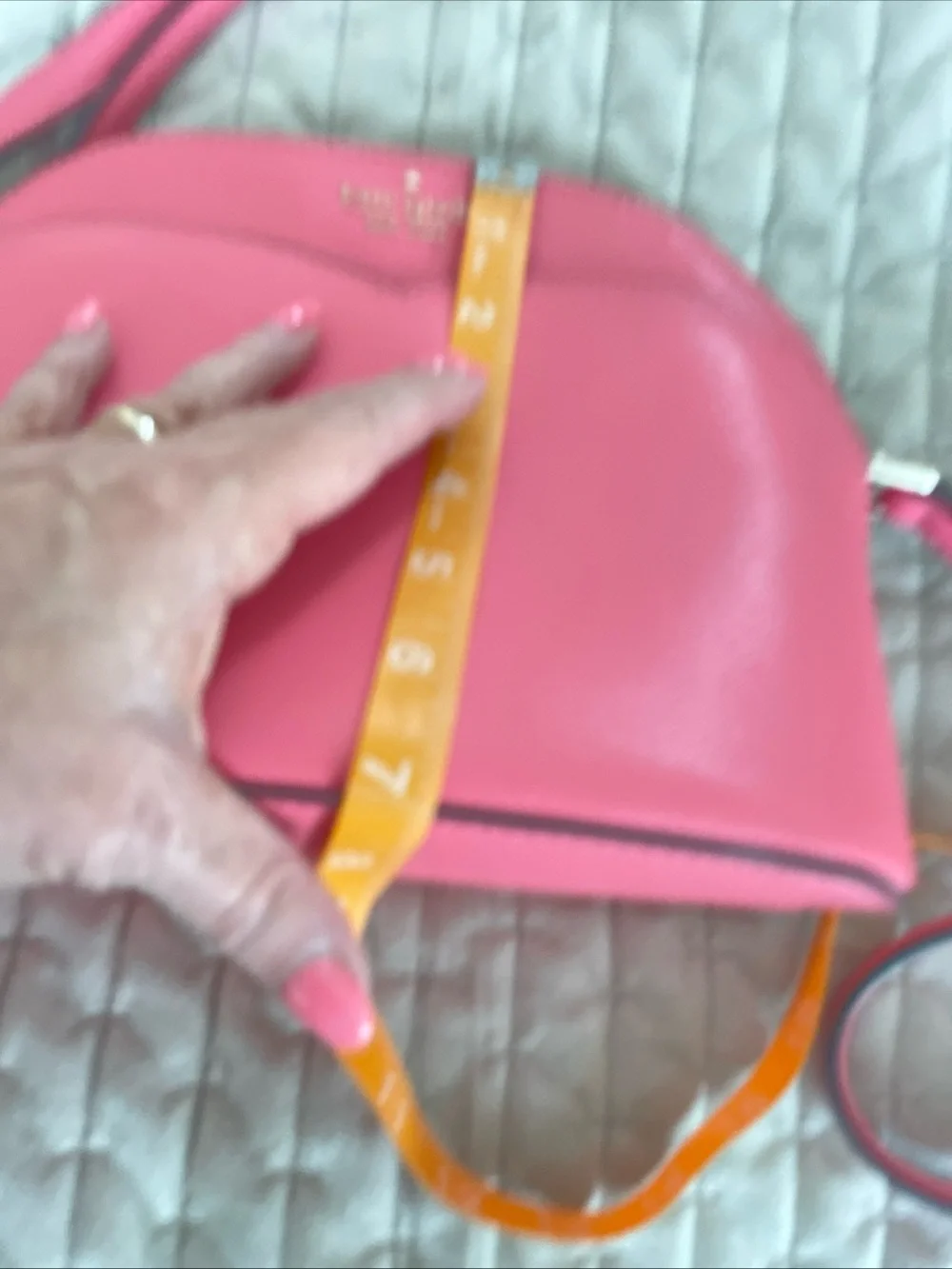 kate spade Pink Saffiano Scallop Crossbody Bag